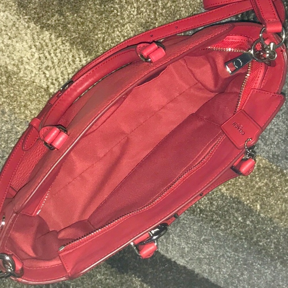 RED Coach bag